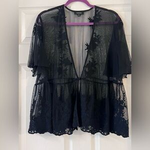Black mesh top. Torrid size 2. Brand new, never worn.